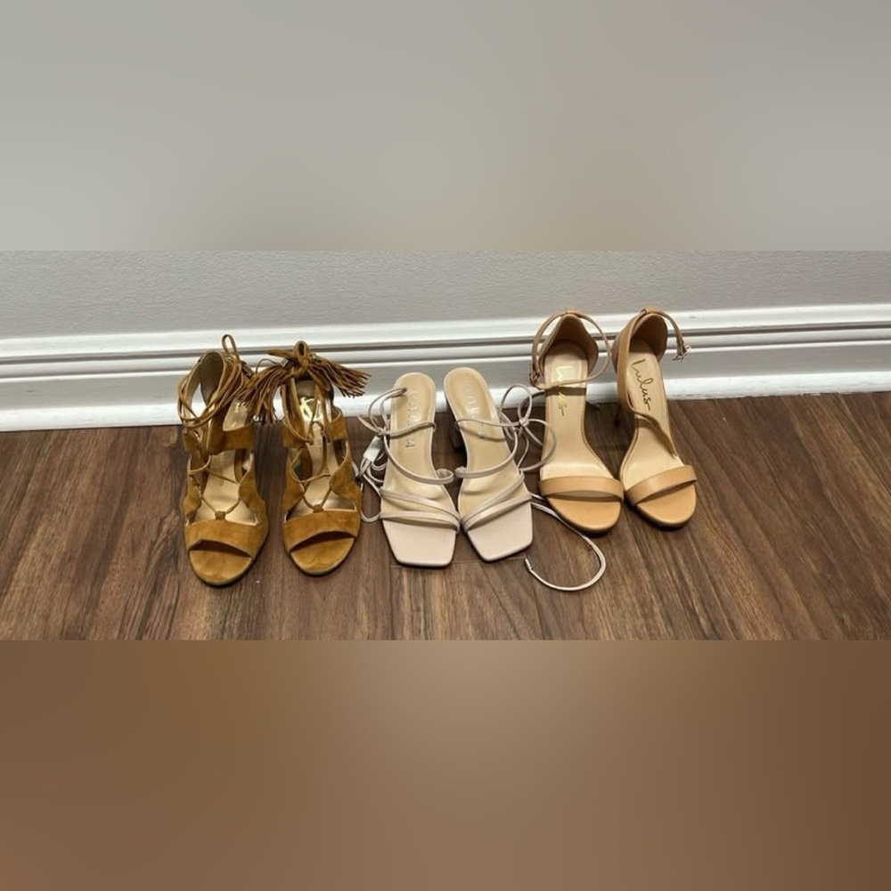 3 pairs of heels